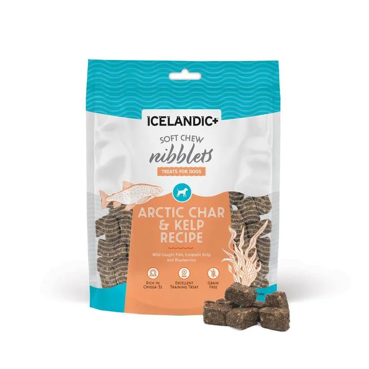 Icelandic+ Soft Chew Nibblets Arctic Char, Kelp, & Blueberries 2.25oz