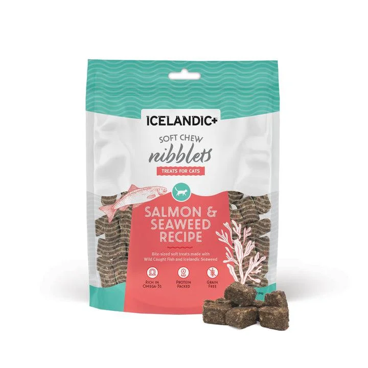 Icelandic+ Soft Chew Nibblets Salmon & Seaweed 2.5oz