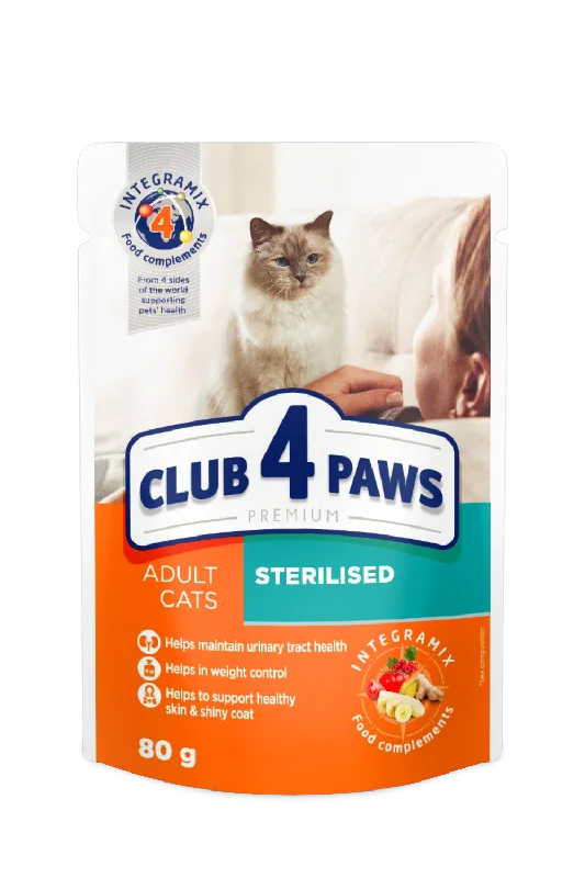 CLUB 4 PAWS Premium Pouches , Sterilized Cats