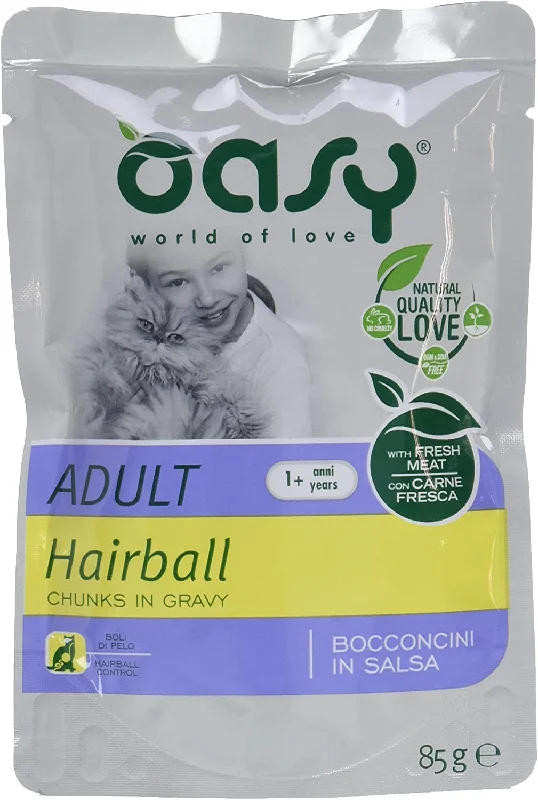 Oasy chunks in gravy pouches - Hairball, 85g