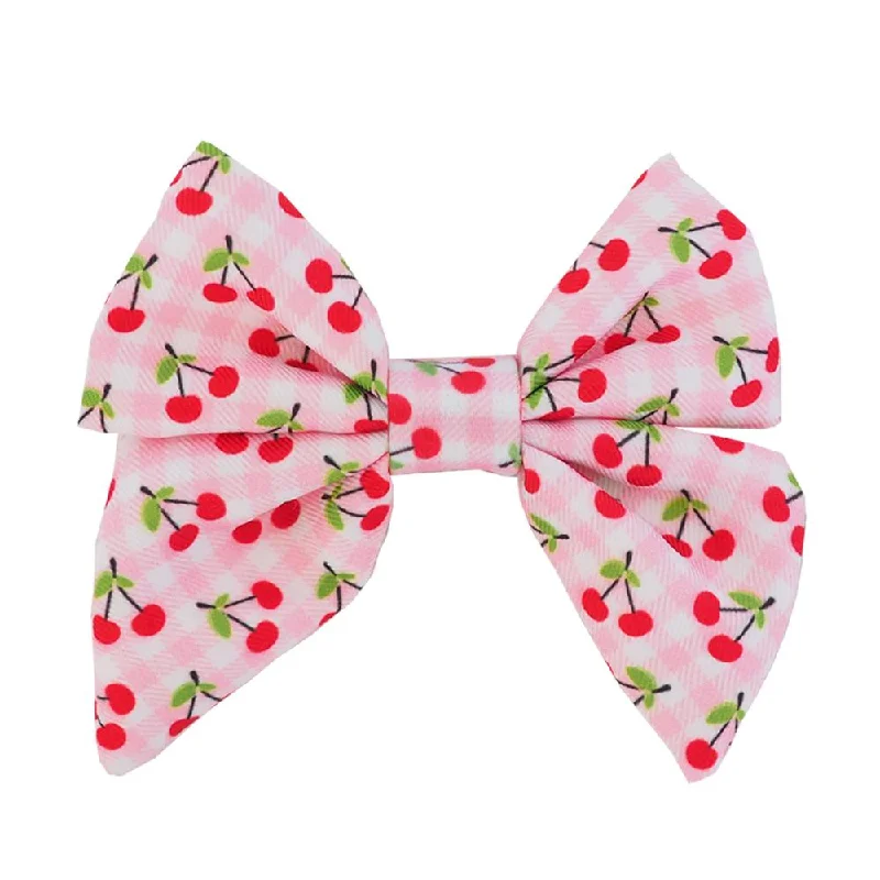 Moo+Twig Shirt Harness Bowtie (Cherries)