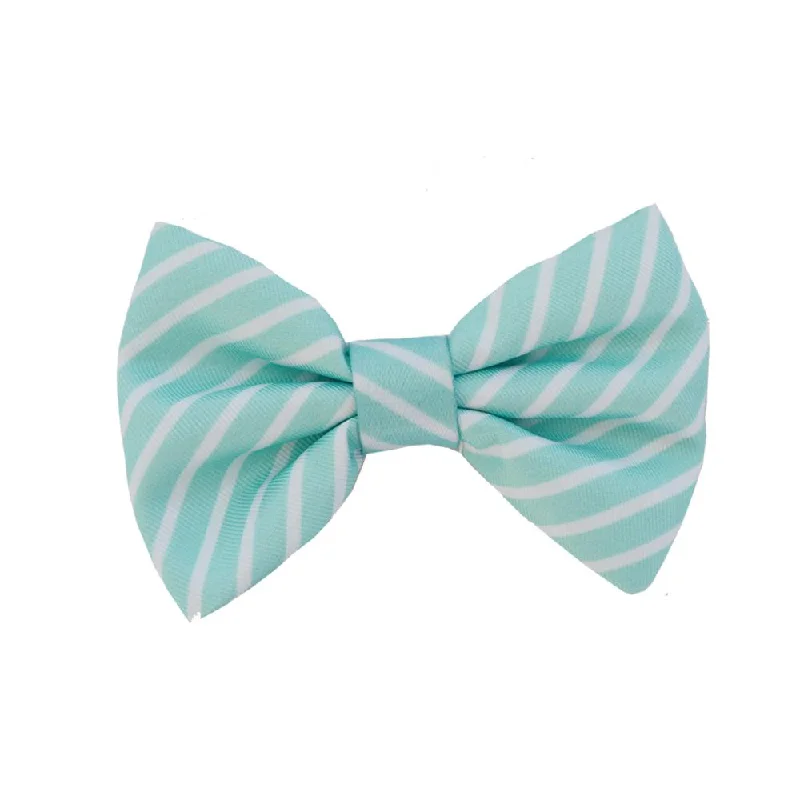 Moo+Twig Shirt Harness Bowtie (Mint Stripes)