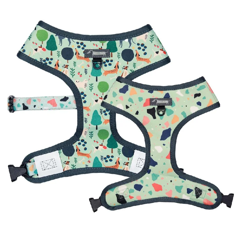 Moo+Twig Wild Walkies Reversible Dog Harness