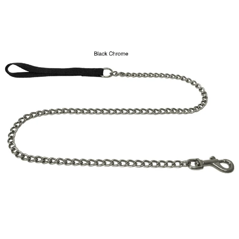 Platinum Pets Stainless Steel Chain Leash With Nylon Handle 42" x 2.5mm