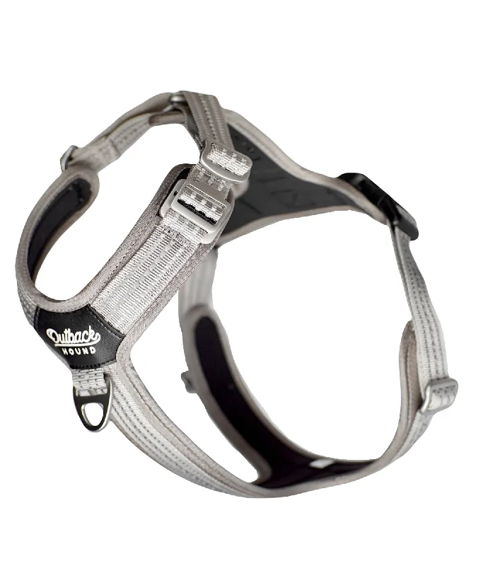 Outback Hound Ultra Lite Comfort Harness - Silver