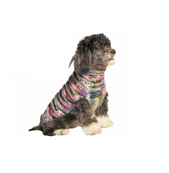 Chilly Dog Purple Woodstock Dog Sweater