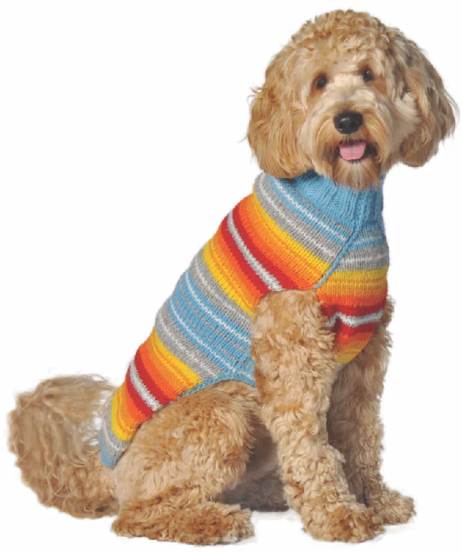 Chilly Dog Turquoise Serape Wool Sweater