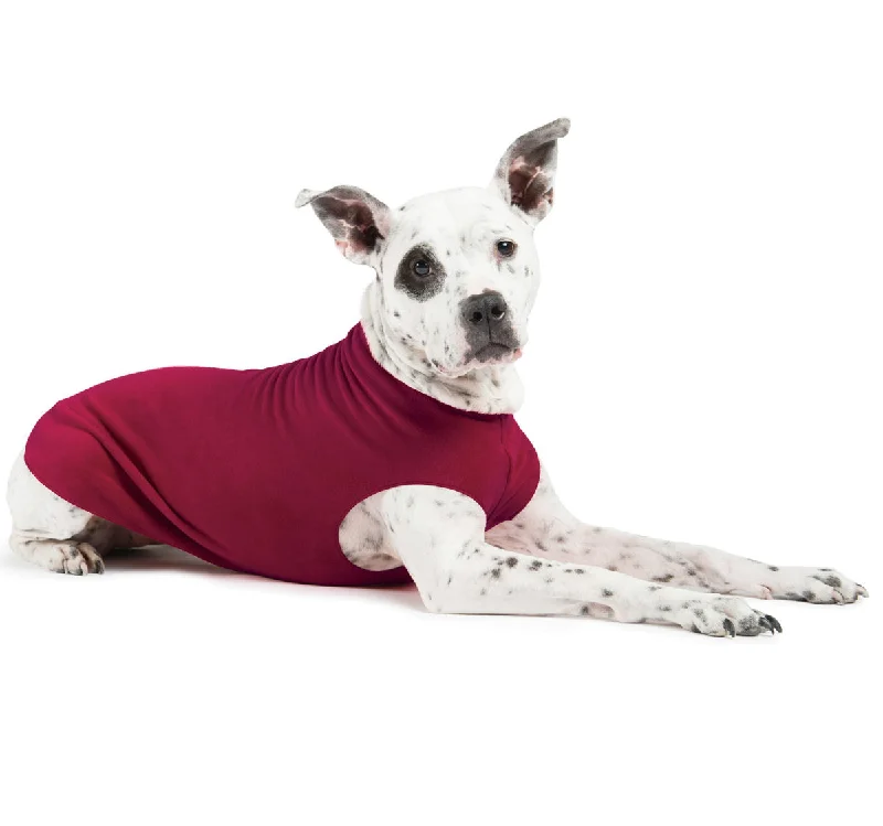 Gold Paw Stretch Fleece - Garnet