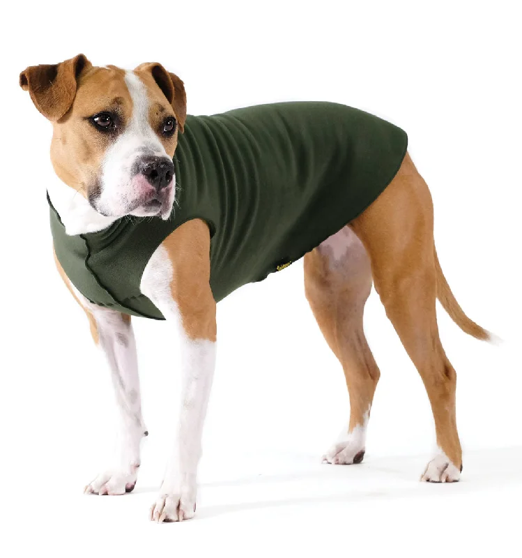 Gold Paw Stretch Fleece - Hunter Green