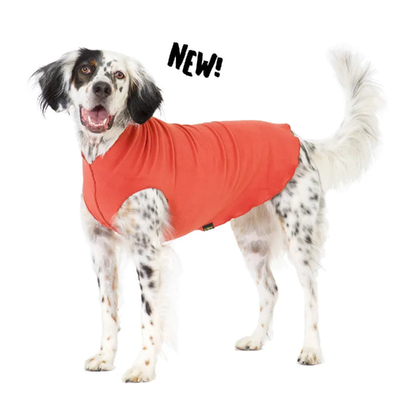 Gold Paw Stretch Fleece - Paprika