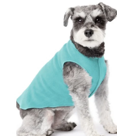 Gold Paw Stretch Fleece - Turquoise