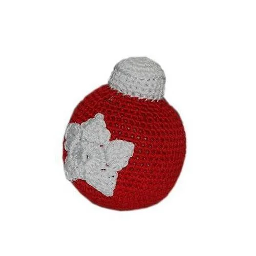 Christmas Ornament Ball Organic Cotton Dog Toy