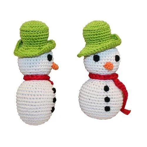 Frost The Snowman Organic Cotton Dog Toy