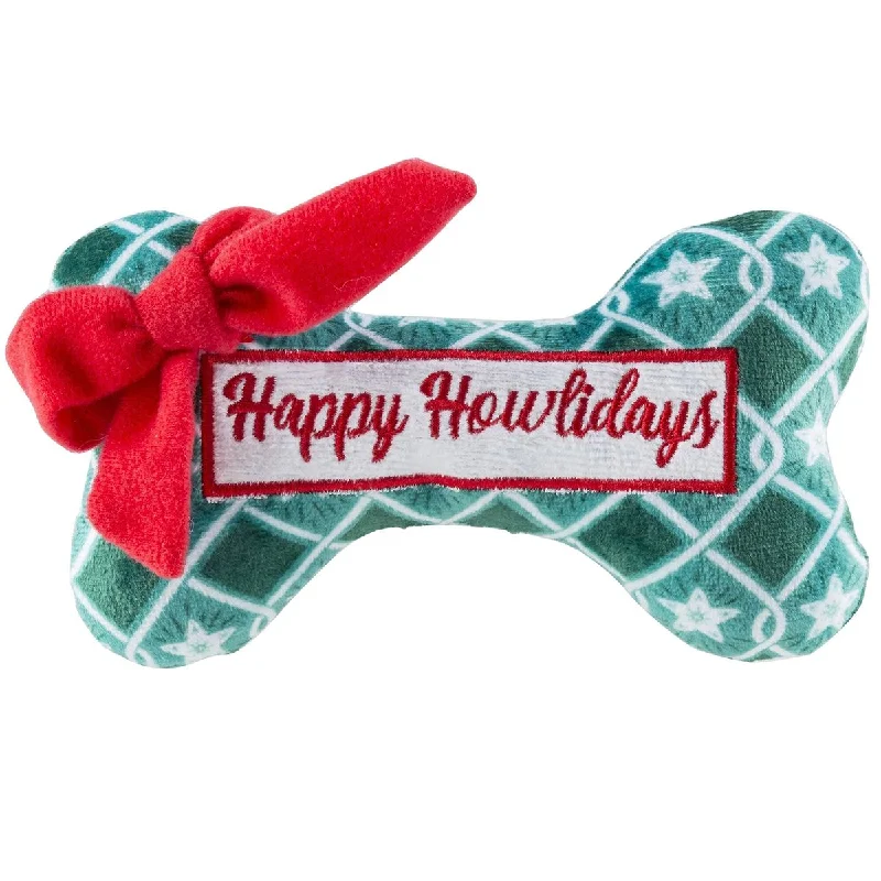 Happy Howlidays Puppermint Bone Dog Toy