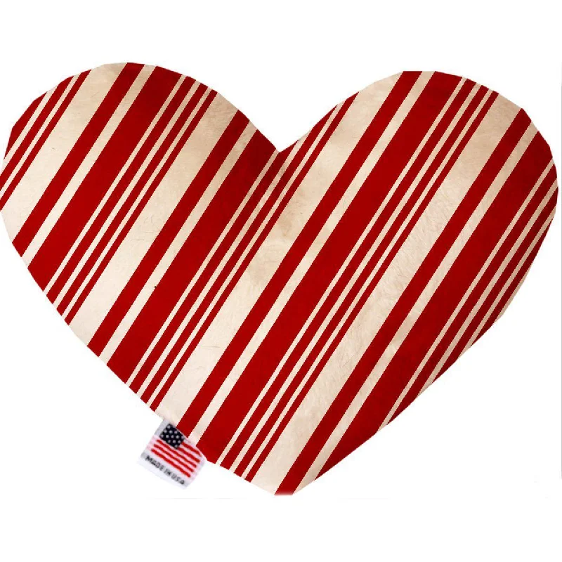 Heart Dog Toy Candy Cane Stripes