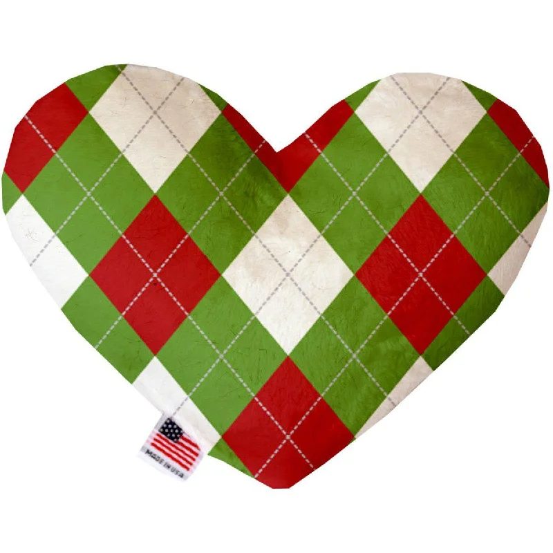 Heart Dog Toy Christmas Argyle