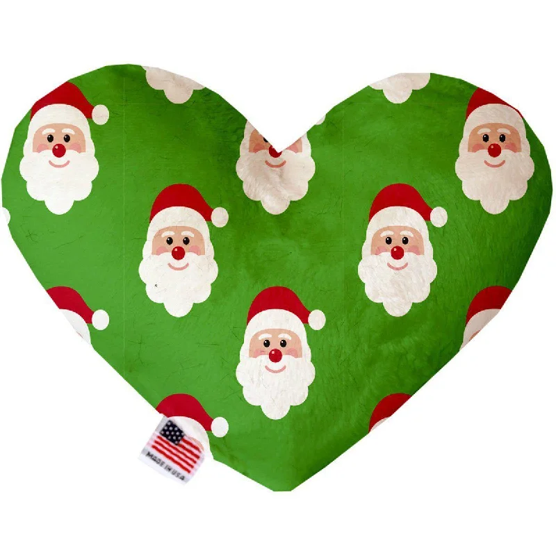 Heart Dog Toy Smiling Santa