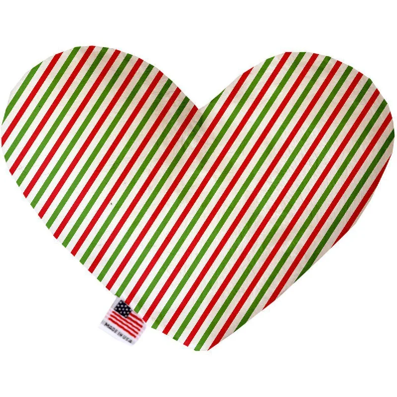 Heart Dog Toy Stuffing Free Christmas Pinstripes