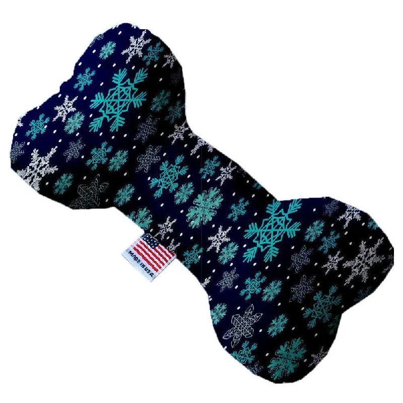 Plush Bone Dog Toy Stuffing Free Snowflake Blues