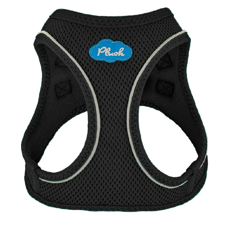 Plush Step In Air Mesh Dog Harness Black