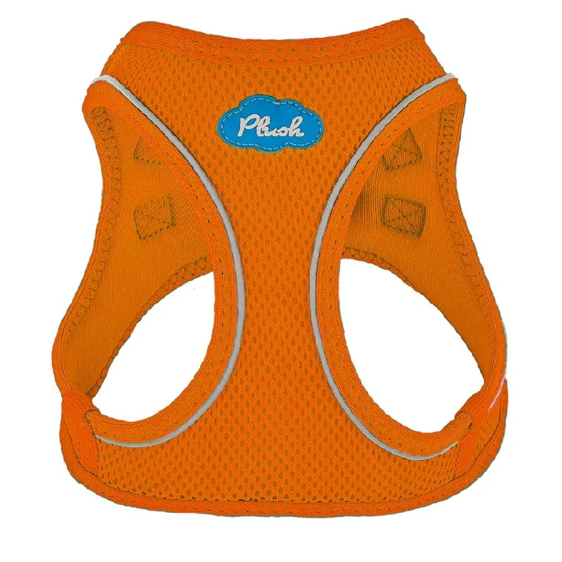 Plush Step In Air Mesh Dog Harness Orange