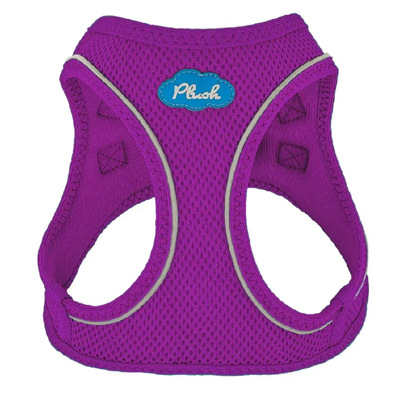 Plush Step In Air Mesh Dog Harness Purple