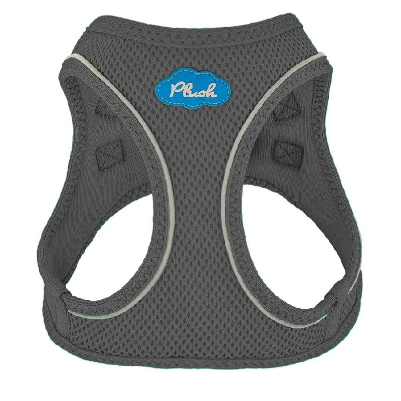 Plush Step In Air Mesh Dog Harness Shark Grey