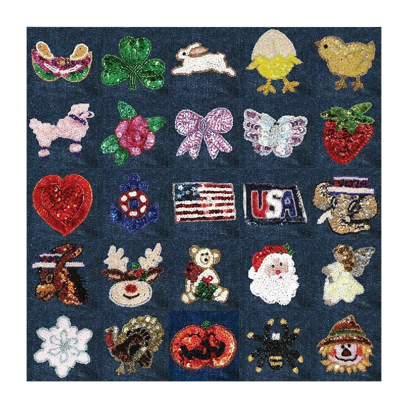 Sequin Patches for Hollywood Denim Dog Harness Vest