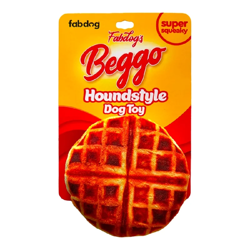 FabDog Foodies Beggo Waffle Dog Toy