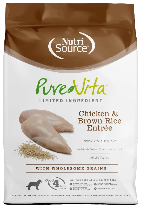 Pure Vita LID Chicken and Brown Rice Entree 12lb